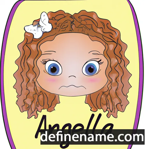 cartoon of the name Angelana