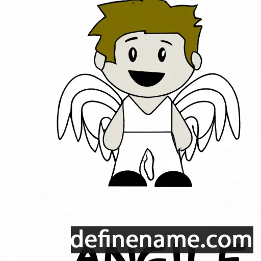 cartoon of the name Ángel Gabriel