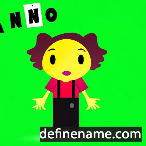 cartoon of the name Áno