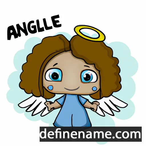 cartoon of the name Angelė