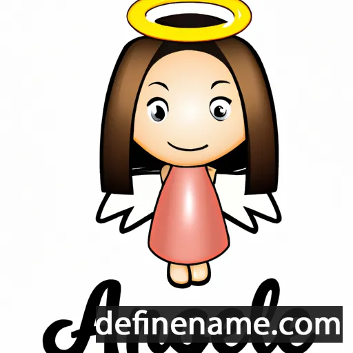 cartoon of the name Angele