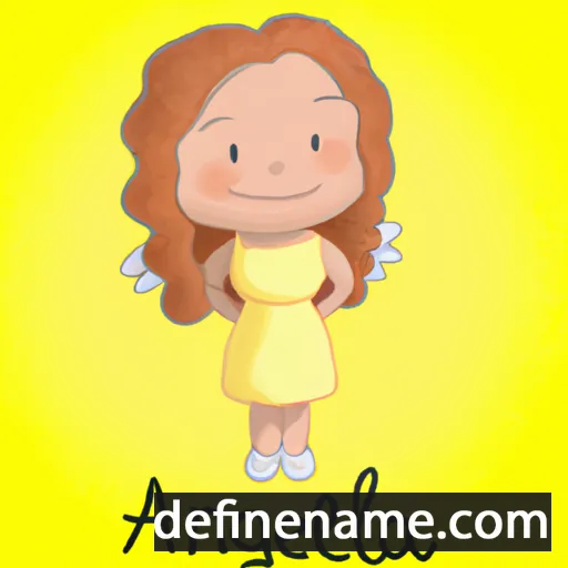 cartoon of the name Angelia