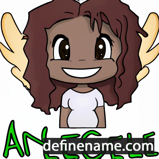 cartoon of the name Angelie