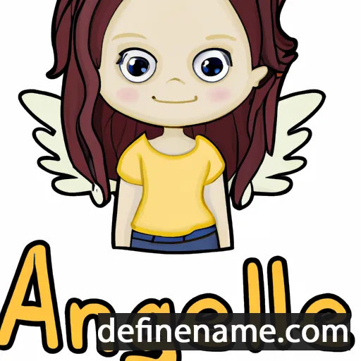 cartoon of the name Angella