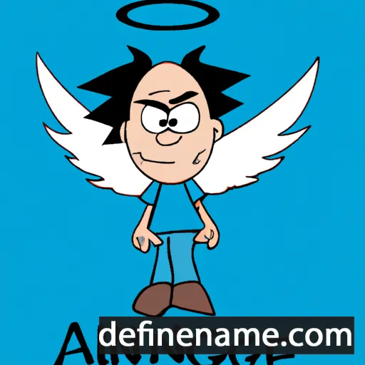 cartoon of the name Angelmiro