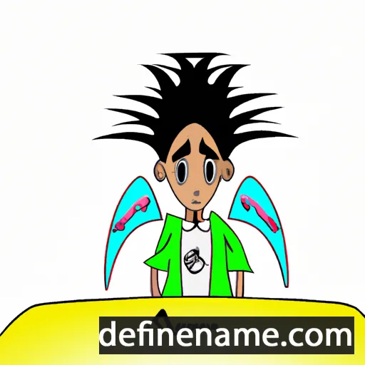 cartoon of the name Angeluzzu