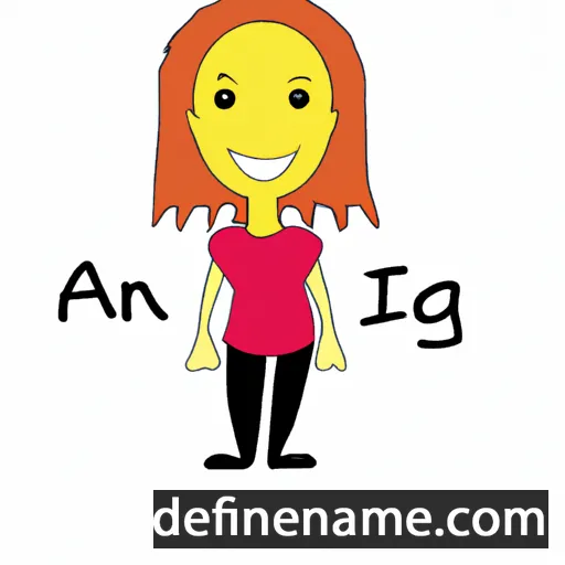 cartoon of the name Angi