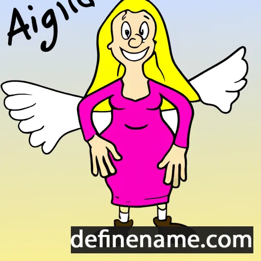 cartoon of the name Angilfrid