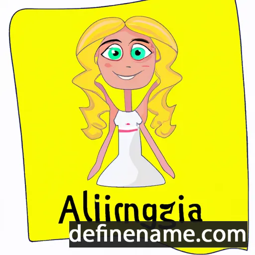 cartoon of the name Angilina