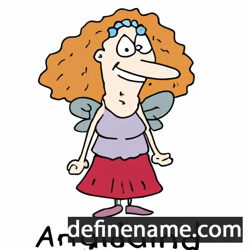 cartoon of the name Angiltrud