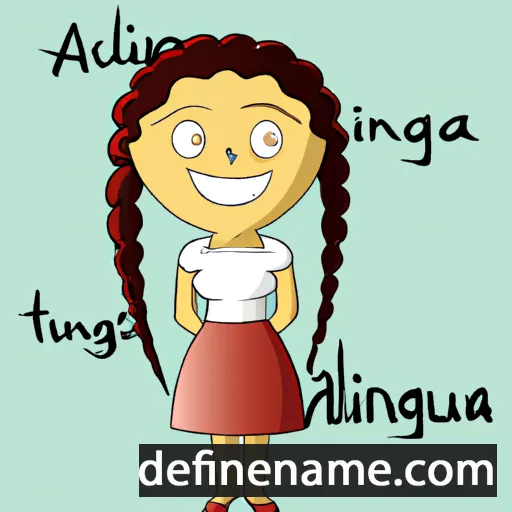 cartoon of the name Angiulina