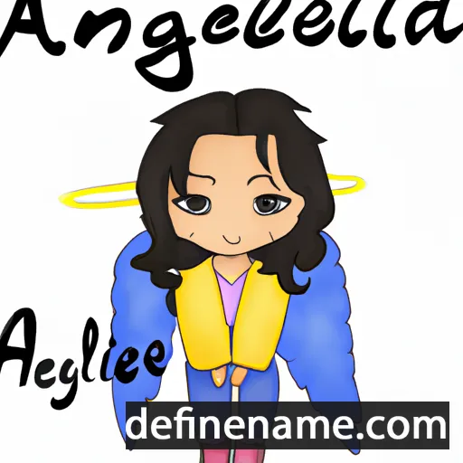 cartoon of the name Angjelina