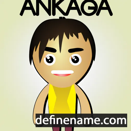 cartoon of the name Angkana