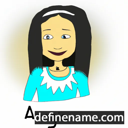 cartoon of the name Angnîta