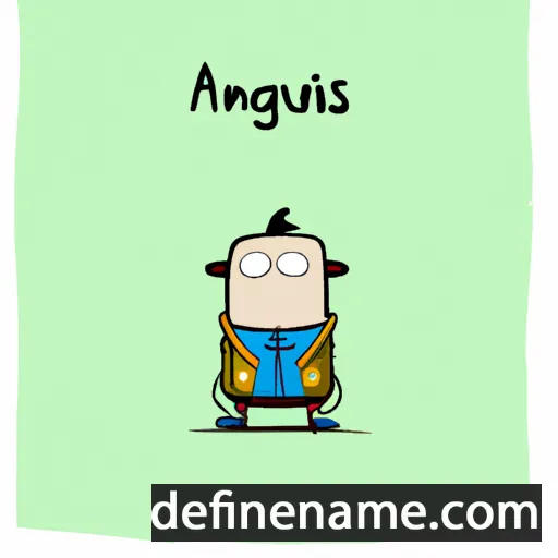 cartoon of the name Angústies