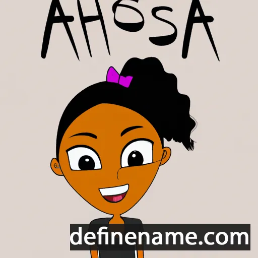 cartoon of the name Anhesa