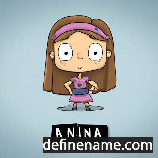 cartoon of the name Anína