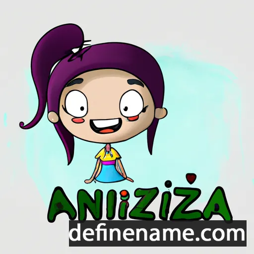 cartoon of the name Anízia