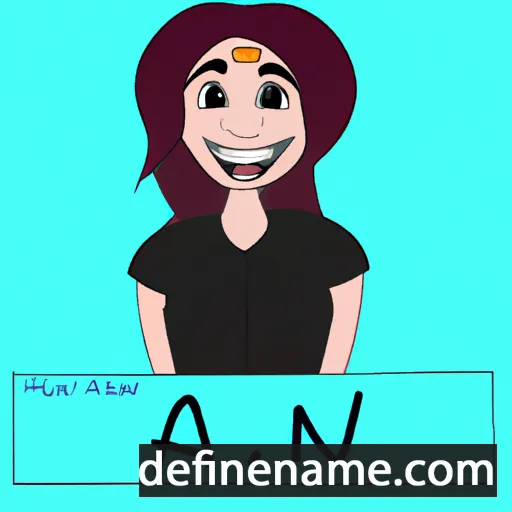 cartoon of the name Ani