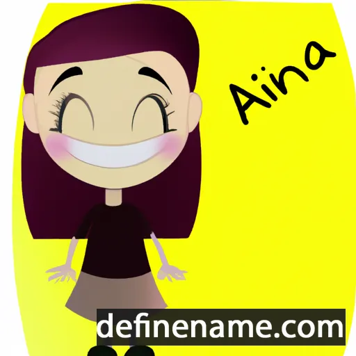 cartoon of the name Anià