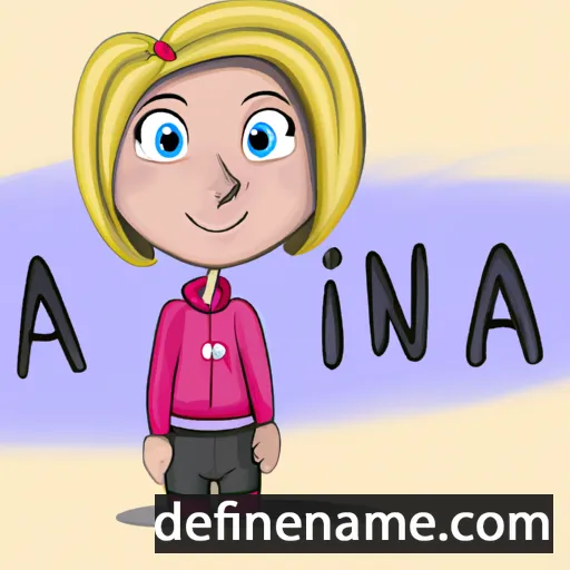 cartoon of the name Ania