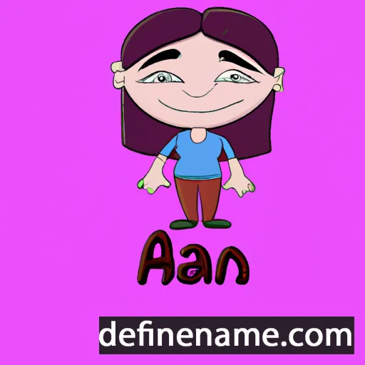 cartoon of the name Anian