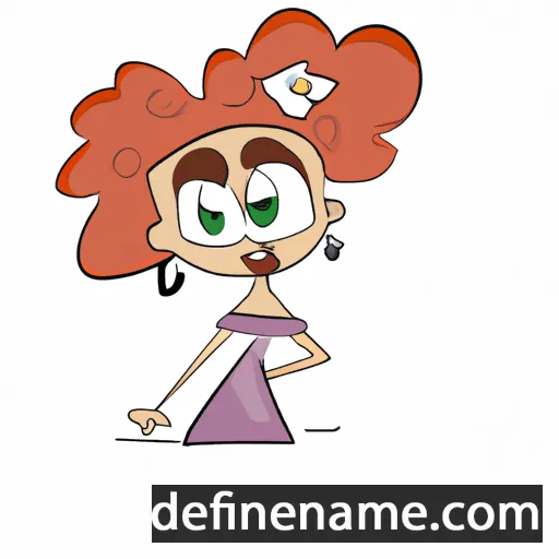 cartoon of the name Aniana