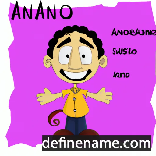 cartoon of the name Aniano