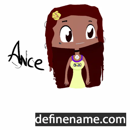 cartoon of the name Anice