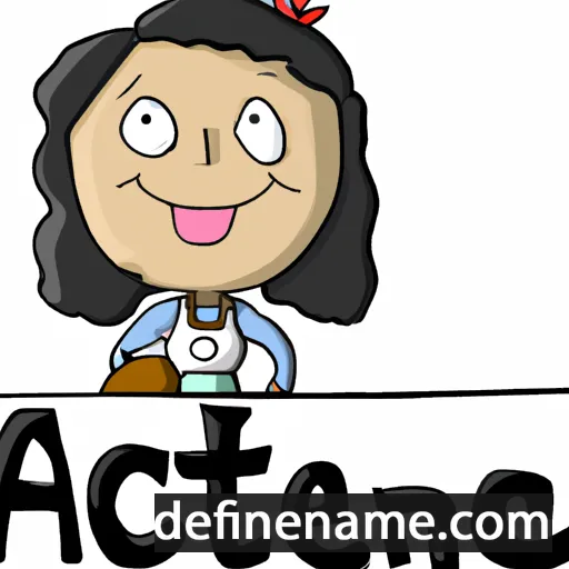 cartoon of the name Aniceta