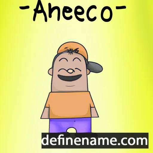 cartoon of the name Aniceto