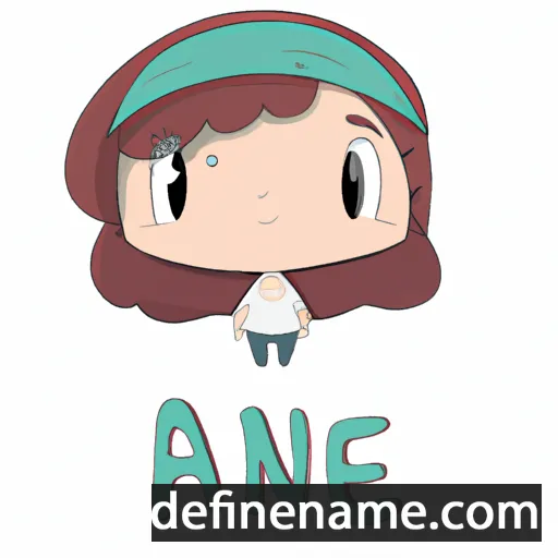 cartoon of the name Anie