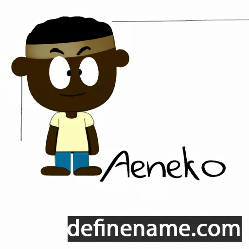 cartoon of the name Aniekpeno