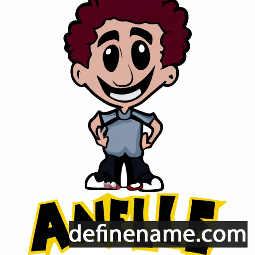 cartoon of the name Aniel