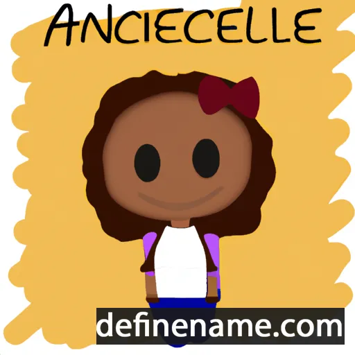 cartoon of the name Anielcia