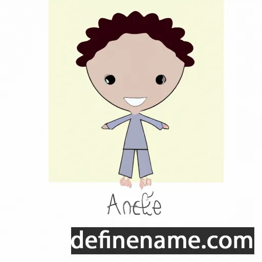 cartoon of the name Aniele