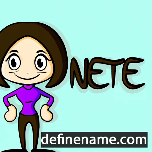 cartoon of the name Aniet