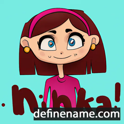 cartoon of the name Anika