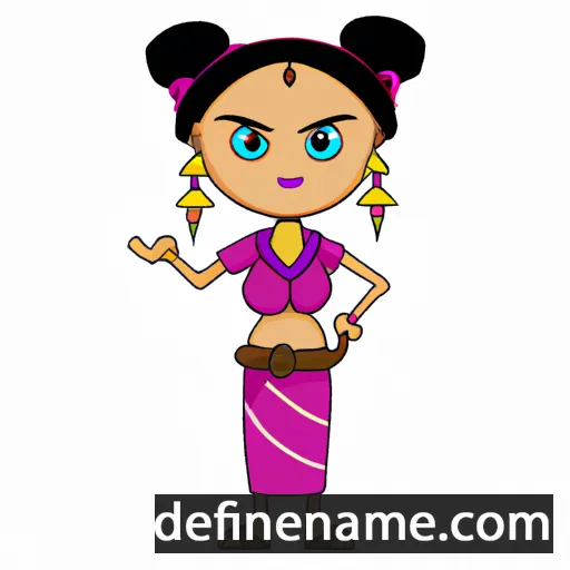 cartoon of the name Anindita