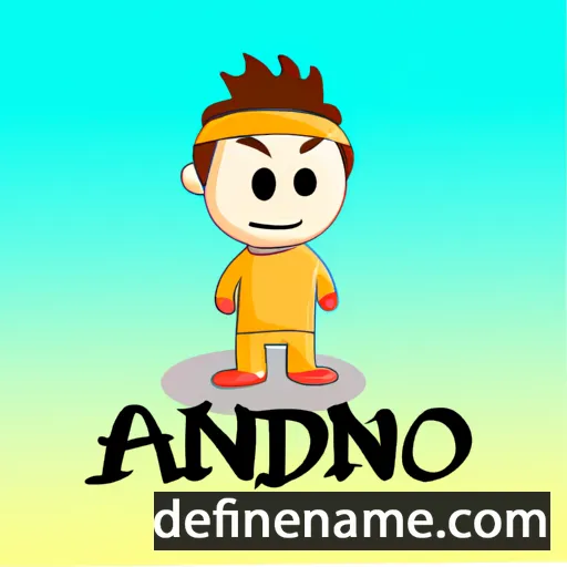 cartoon of the name Anindo