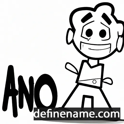 cartoon of the name Anio