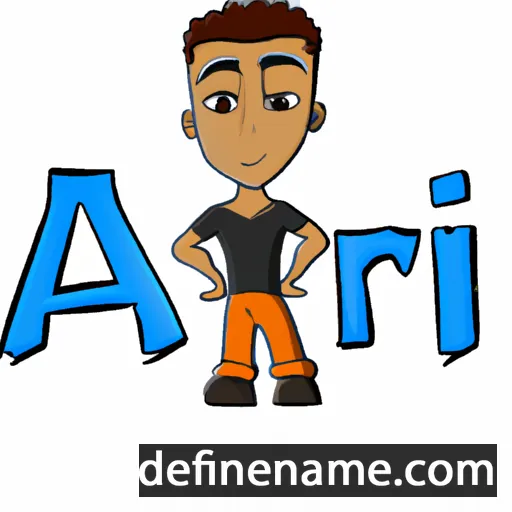 cartoon of the name Anir