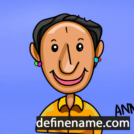 cartoon of the name Anirban