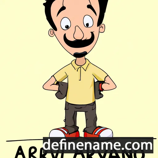 cartoon of the name Anirbhav