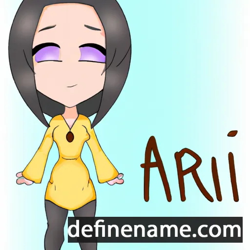 cartoon of the name Aniri