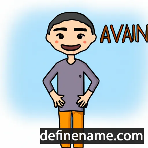 cartoon of the name Anirvan