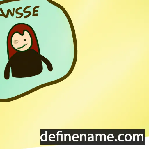 cartoon of the name Anisse