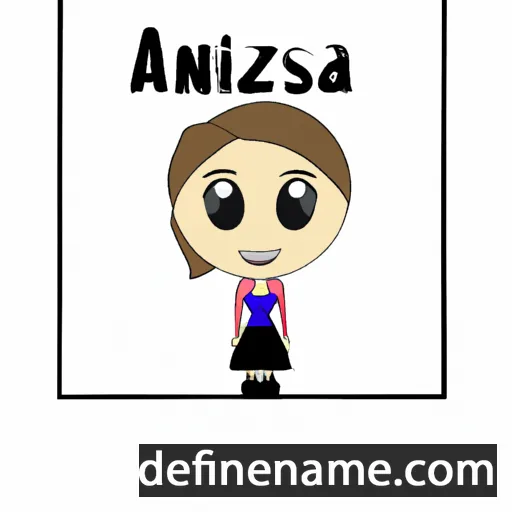 cartoon of the name Anissza