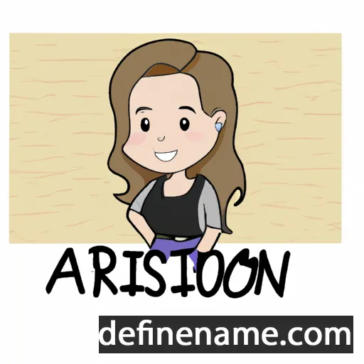 cartoon of the name Aniston