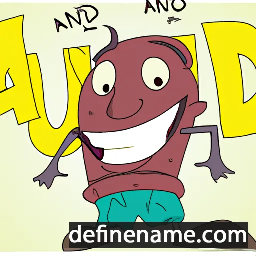 cartoon of the name Aniud